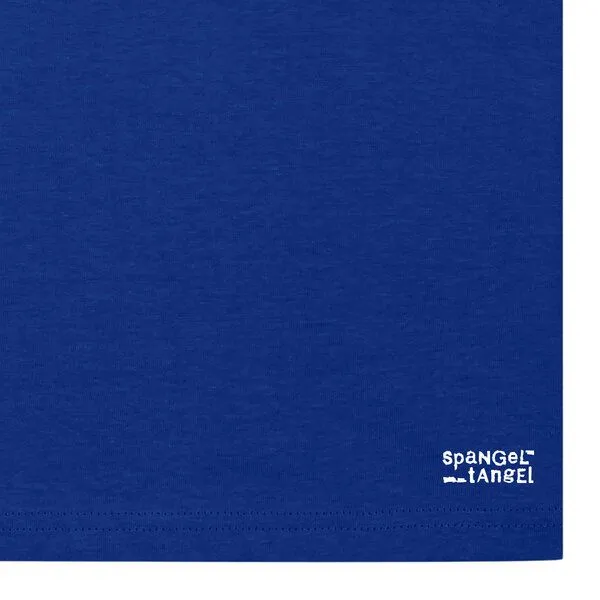 Spangeltangel Spangeltangel T-Shirt bedruckt, "Clownfisch", nachhaltig, Biobaumwolle, Brustprint, Herren, Männer, bio, Tiere, Fische, Meer, Ozean, Blau, – Produktbild 2 von 2