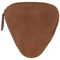 El Puente El Puente Dreieckige Geldbörse aus Leder in Braun | Fair Trade & Handmade aus Indien, Braun, – Produktbild 1 von 1