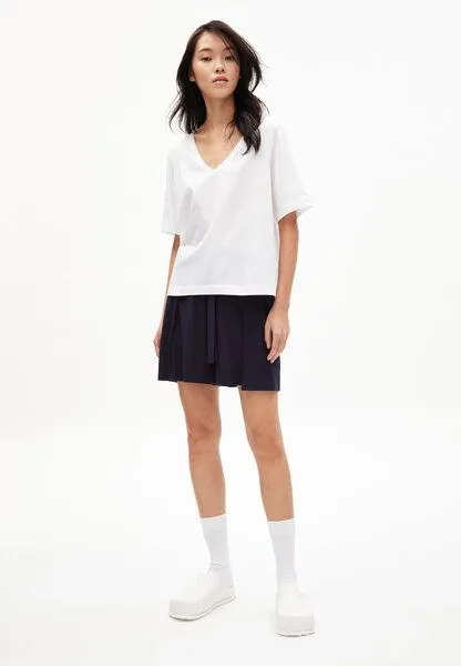 ARMEDANGELS ARMEDANGELS KAARO LI - Damen Shorts aus LENZING ECOVERO Mix, Night sky, – Produktbild 4 von 4
