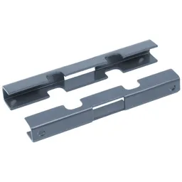 Alberts ALBERTS Mattenverbinder für Doppelstab-Gittermatten, feuerv.anth7016, f.PF Ø48mm m.Bohrung – Produktbild 1 von 1