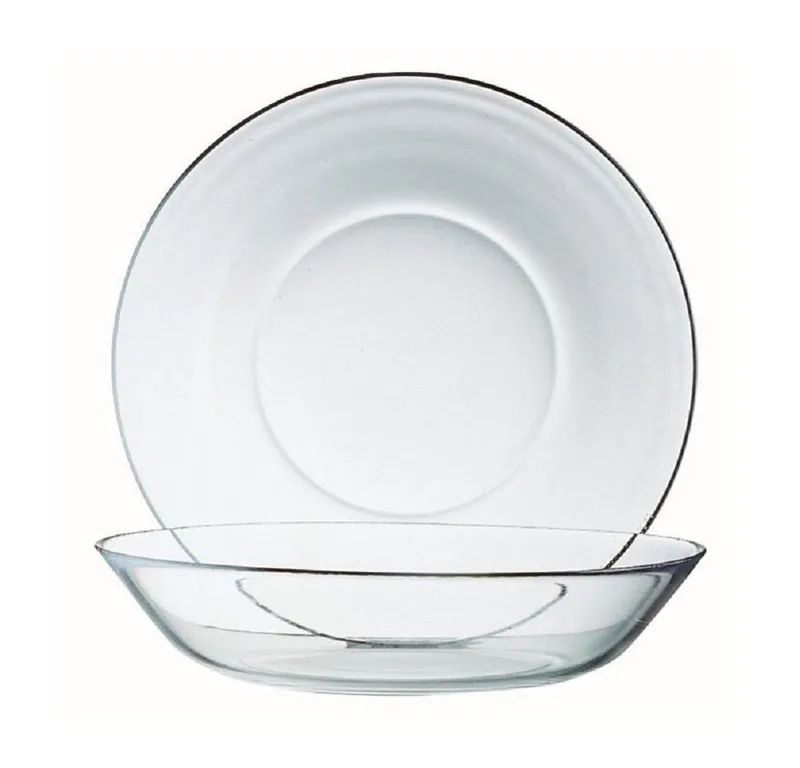 Luminarc Luminarc Gebäckteller Luminarc Cosmos Puddingteller 14 cm 6er Set, Glas, (Spar-Set), Weiß, – Produktbild 1 von 2