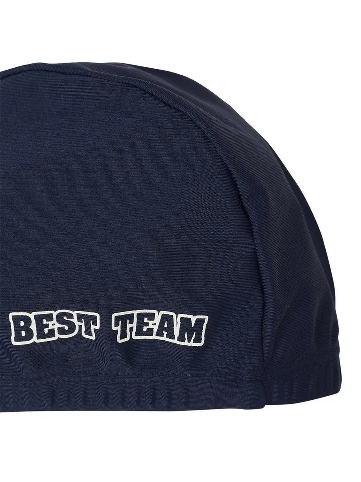 Vertbaudet Vertbaudet Badehose Jungen-Set: Badekappe & Badehose BEST TEAM, Blau, – Produktbild 5 von 5