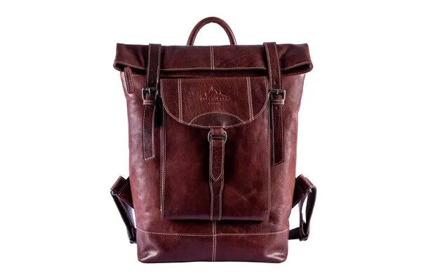 Alpenleder Alpenleder Rucksack MOUNTAINSIDE, Brandy, – Produktbild 3 von 3