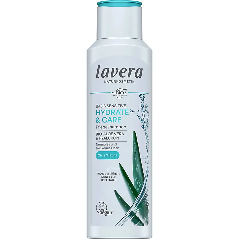 lavera lavera Basis Sensitive Pflegeshampoo Hydrate & Care – Produktbild 2 von 5
