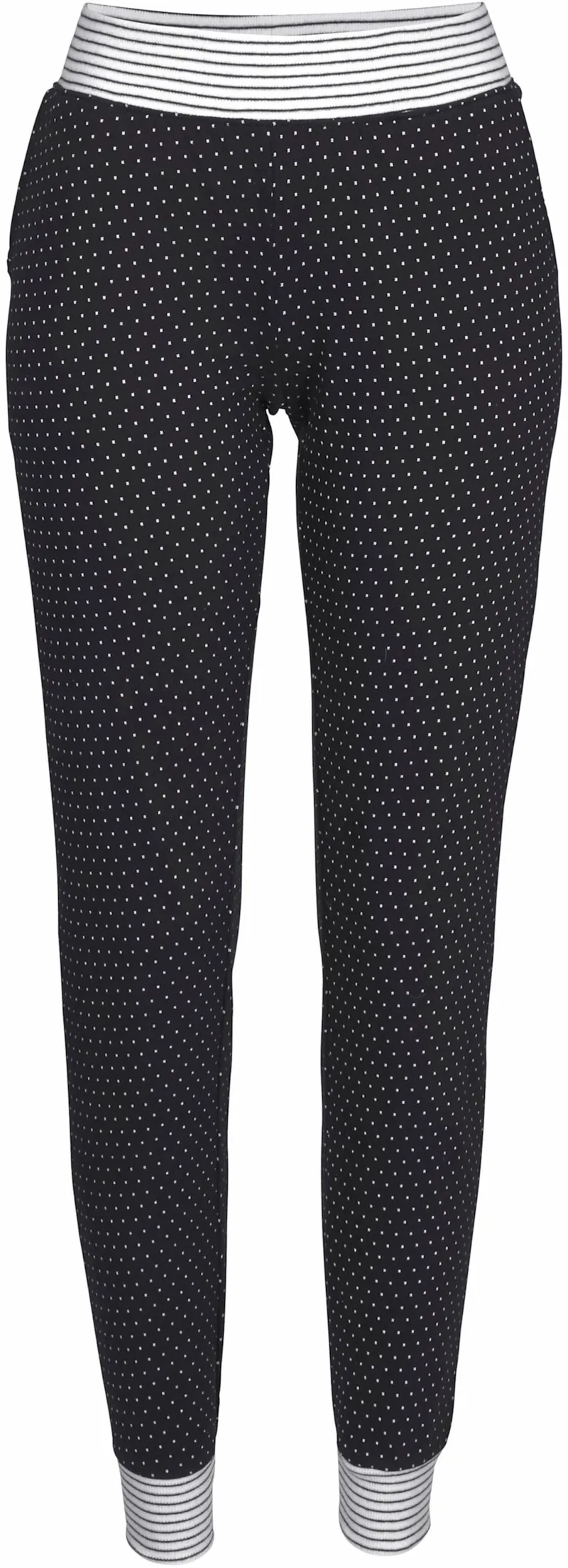 Vivance Dreams by Lascana Pyjama schwarz-gepunktet, Schwarz-gepunktet, – Produktbild 2 von 3
