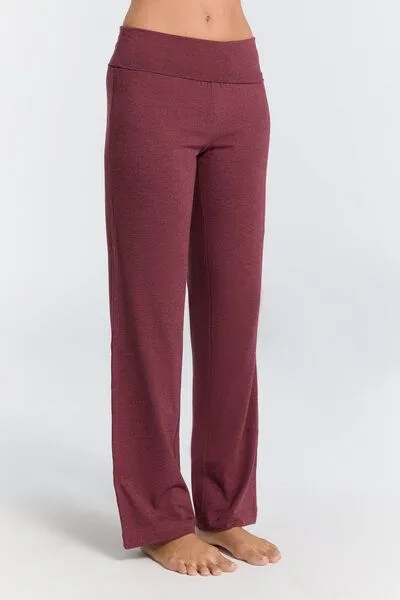 Leela Cotton Leela Cotton Damen Fitnesshose Bio-Baumwolle 1726, Kaffee-rostrot, – Produktbild 1 von 2