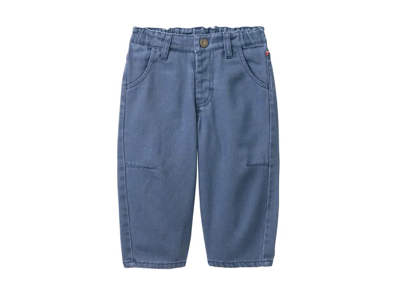 People Wear Organic People Wear Organic Twill-Hose ozean Gr. 86/92, Blau, – Produktbild 1 von 1