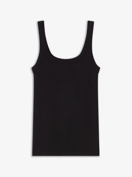 Bread & Boxers Bread & Boxers Top Modell: Singlet Ribbed GOTS, Schwarz, – Produktbild 3 von 4