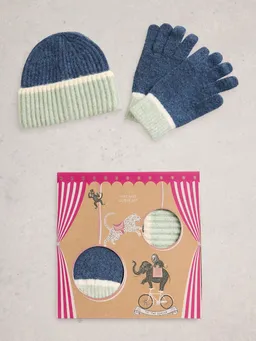 White Stuff Geschenkset Mütze & Handschuhe - Einheitsgröße – Produktbild 1 von 1