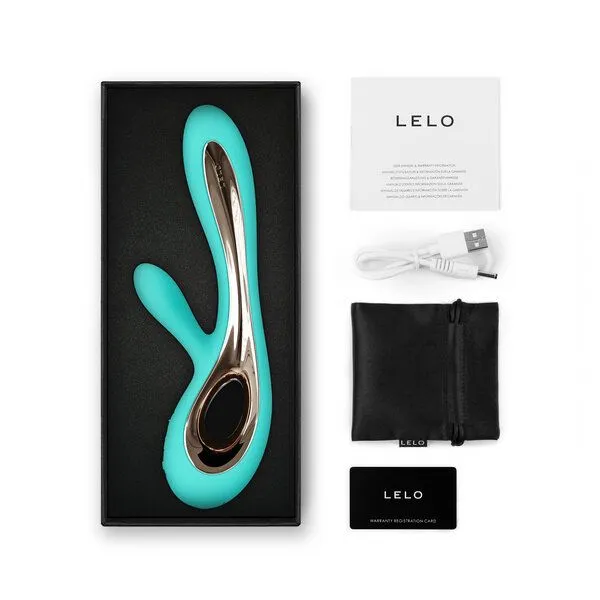 LELO G-Punkt- und Klitorisvibrator (Rabbit-Vibrator) - LELO SORAYA 2, Aqua, – Produktbild 3 von 4