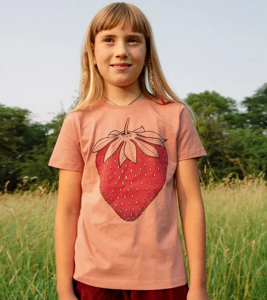 Cmig Cmig Kinder T-Shirt Erdbeere in rose clay, Rose clay, – Produktbild 2 von 4