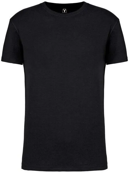 YTWOO YTWOO Basic Herren T-Shirt aus gekämmter Bio-Baumwolle, Schwarz, – Produktbild 4 von 4
