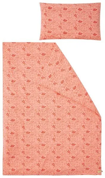 loud + proud loud + proud Kinder Jersey Bettwäsche-Set 100 x 135cm, GOTS-zertifiziert, Peach(rosa), – Produktbild 2 von 4