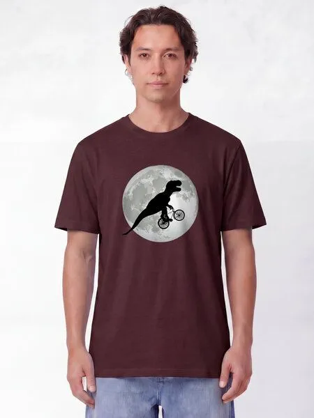 watapparel watapparel T-Shirt Unisex Flying TRex, Red brown, – Produktbild 3 von 3