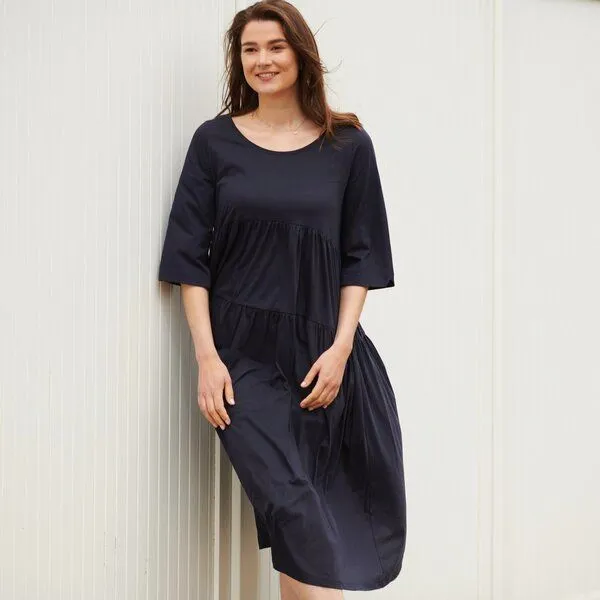 CON_STANT CON_STANT Kleid weit 100% Baumwolle (kbA), Night sky, – Produktbild 2 von 2