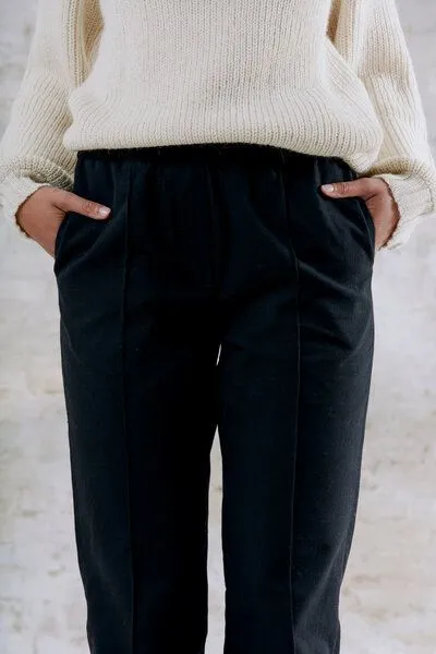 Jyoti - Fair Works Jyoti - Fair Works Bio-Baumwoll Hose Laharim Schwarz – Produktbild 3 von 4
