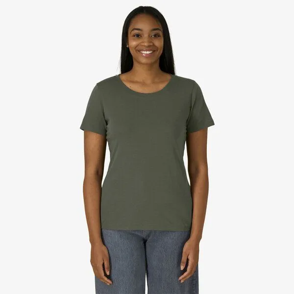 YTWOO YTWOO Mid-Light Damen T-Shirt Slim Fit, Khaki, – Produktbild 2 von 3