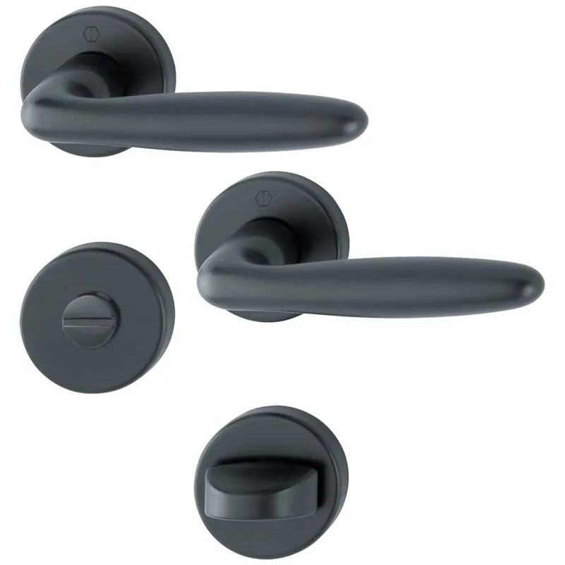 HOPPE Hoppe Türbeschlag Verona, 1510/42KB/42KBS, F9714M,WC,37-47 – Produktbild 1 von 1