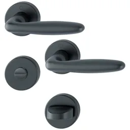 HOPPE Hoppe Türbeschlag Verona, 1510/42KB/42KBS, F9714M,WC,37-47 – Produktbild 1 von 1