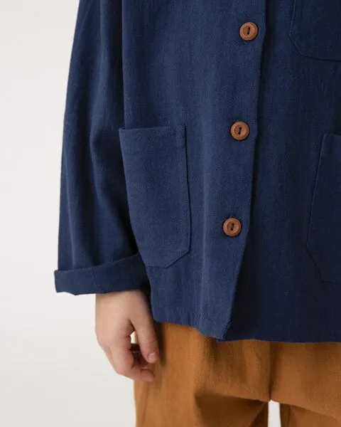 MATONA Matona Hemd für Kinder aus Canvas Bio-Baumwolle / Boxy Jacket, Nightfall, – Produktbild 3 von 4