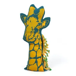 HANDGEDRUCKT Kissen HANDGEDRUCKT Giraffe – Produktbild 1 von 1