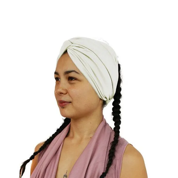 körber mode körber mode breites Haarband Modal super weich Twist gerafftes Stirnband Frühjahr Sommer Jersey, Weiss, – Produktbild 1 von 1