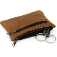 Simaru Simaru Schlüsseletui Schlüsseltasche aus Leder mit 2 Schlüsselringen und Extrafach (Groesse L), Hellbraun, – Produktbild 1 von 1