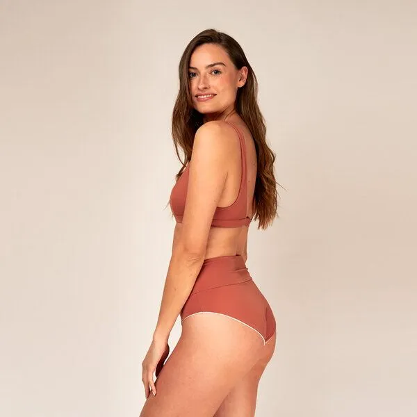 Woodlike Ocean Woodlike Ocean Coral Bikini Top - white / rose brown / lila, Braun, – Produktbild 3 von 4