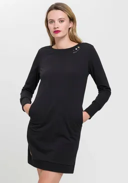 ragwear ragwear Sweatkleid MENITA O mit veganer 3 Knopf-Applikation – Produktbild 1 von 1