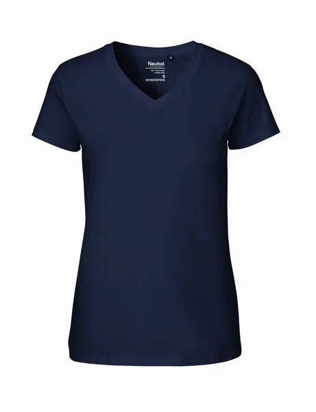 Neutral Neutral® Damen T-Shirt Bio Baumwolle V-Neck, Sports grey, – Produktbild 4 von 4