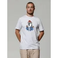 watapparel watapparel T-Shirt Unisex Pinguin, Cool heather grey, – Produktbild 1 von 1