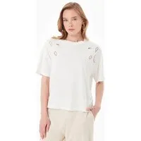 ORGANICATION ORGANICATION T-Shirt aus TENCEL Modal und Bio-Baumwolle, Off white, – Produktbild 1 von 1