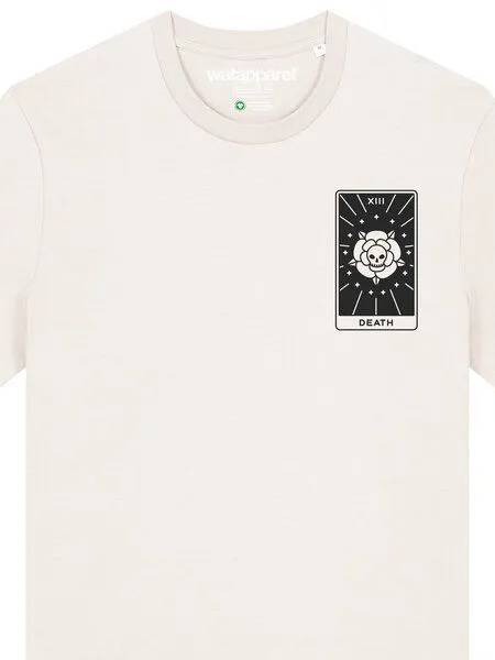 watapparel watapparel T-Shirt Unisex Tarot Death, Off white, – Produktbild 3 von 4