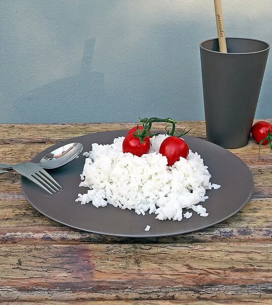 Zuperzozial Zuperzozial Speiseteller 25,5 cm aus nachwachsenden Rohstoffen, Mokka, – Produktbild 4 von 4