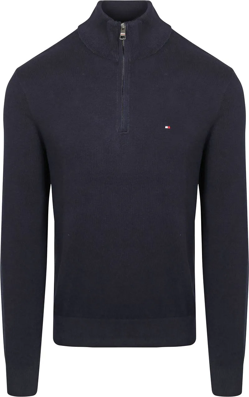 Tommy Hilfiger Tommy Hilfiger Half Zip Pullover Navy - Größe XXL, Dunkelblau, – Produktbild 1 von 2