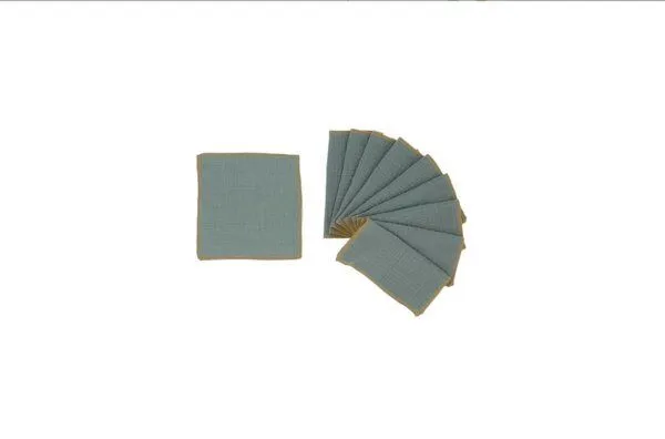 NoWaste Wrapping NoWaste Wrapping Stofftaschentücher 10er Set, Mint, – Produktbild 2 von 4