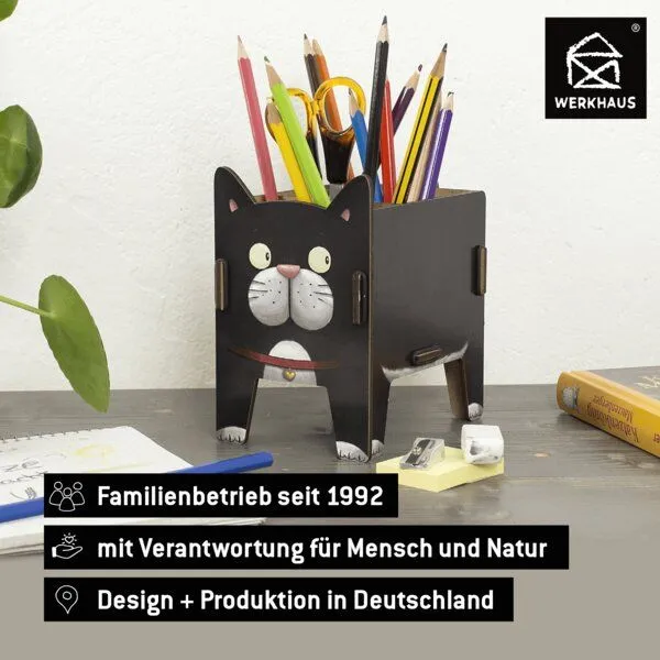 WERKHAUS WERKHAUS Stiftebox Vierbeiner - Katze – Produktbild 2 von 5