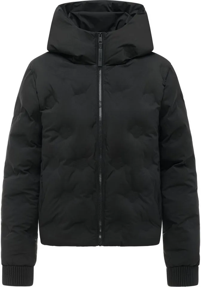 ragwear ragwear Outdoorjacke Lynnox Embossed Y Leichte Winterjacke mit Kapuze, wasserdicht und winddicht, Schwarz, – Produktbild 2 von 5