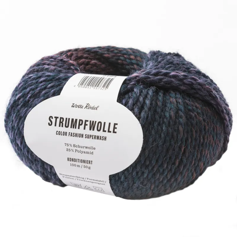 Wolle Rödel Wolle Rödel Strumpfwolle Color Fashion Lila-Grau, Lila-grau, – Produktbild 1 von 1