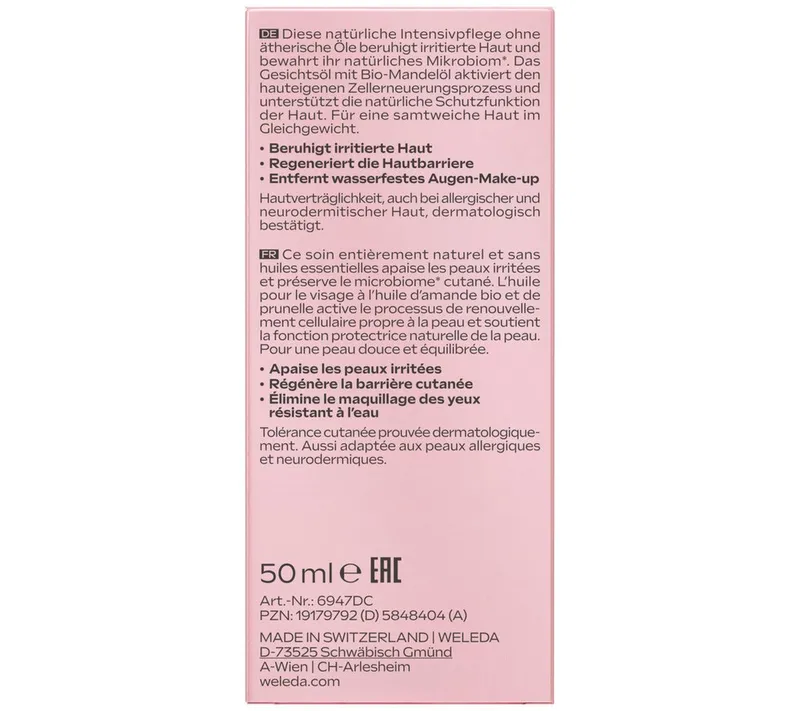 Weleda Weleda Sensitiv Multi-Effekt Gesichtsöl Mandel – Produktbild 7 von 7