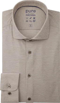 Pure Pure Functional Hemd Melange Beige - Größe 38 (S) – Produktbild 1 von 1