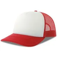 Atlantis Headwear Atlantis Headwear Damen / Herren Mesh Cap 15 Farben, Weiss/rot, – Produktbild 5 von 5