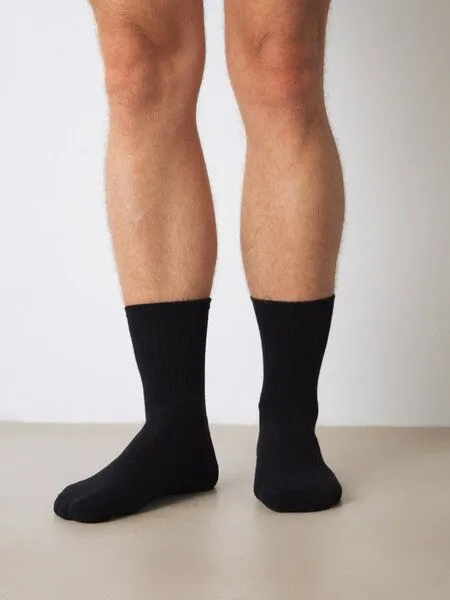 Honest Basics Honest Basics Tennis-Socken 3er-Pack, Schwarz, – Produktbild 3 von 4