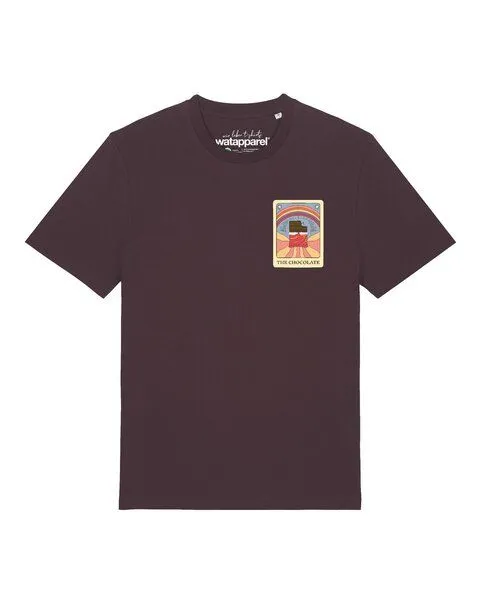watapparel watapparel T-Shirt Unisex Tarot The Chocolate, Red brown, – Produktbild 1 von 2
