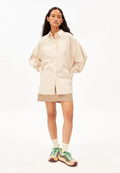 ARMEDANGELS ARMEDANGELS BARREL SLEEVE POPLIN Damen Bluse aus Bio-Baumwolle, Pale peach, – Produktbild 4 von 4