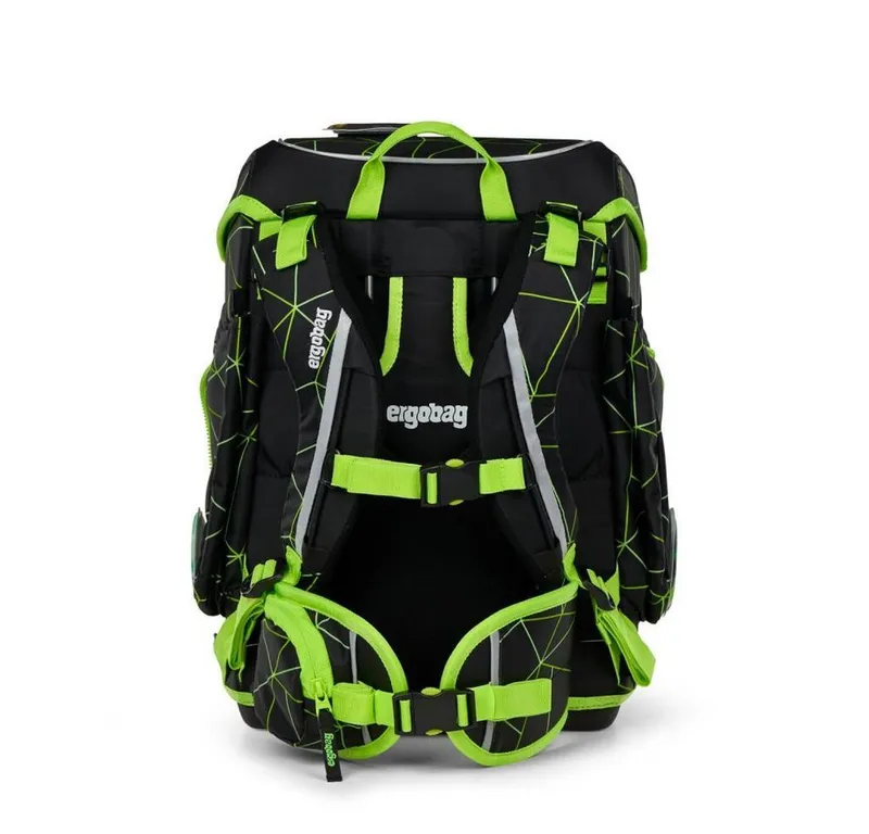 Ergobag Ergobag Schulranzen Cubo (5tlg., inkl. Sportbeutel, Federmäppchen, Schlampermäppchen und Kletties), Cybär race, – Produktbild 3 von 5
