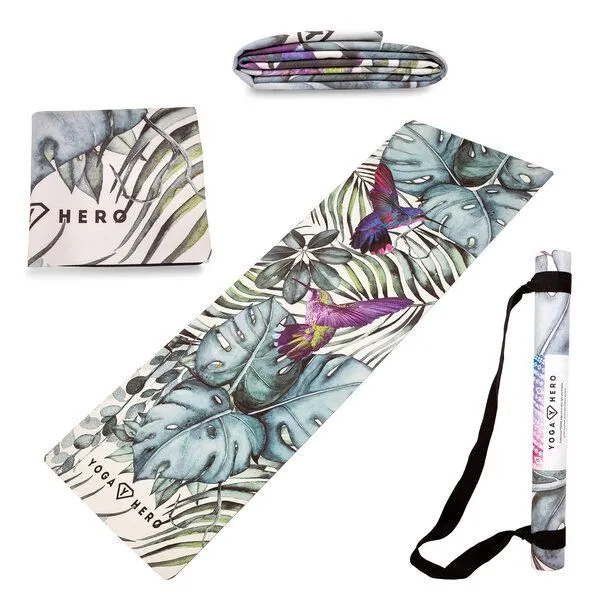 Yoga Hero Yoga Hero Reise Yoga Set: Reise-Yogamatte + 2 Yogablöcke, Jungle, – Produktbild 3 von 3