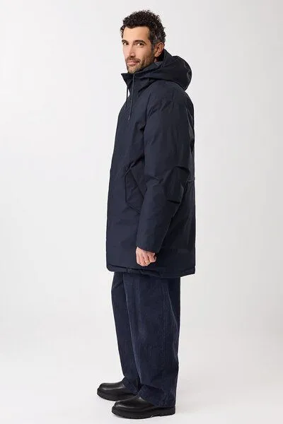 LangerChen LangerChen Parka aus Eco Daune mit Kapuze, Navy (blau), – Produktbild 3 von 4