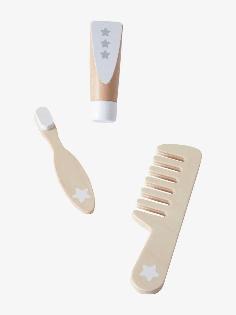 Vertbaudet Puppen-Pflegeset, Weiß/braun, – Produktbild 3 von 4