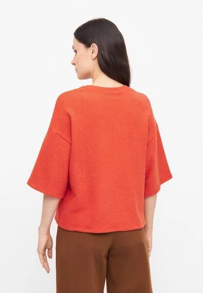 Givn Berlin Givn Berlin Sweater GBSELMA aus recycelter Baumwolle, Dark orange, – Produktbild 4 von 4